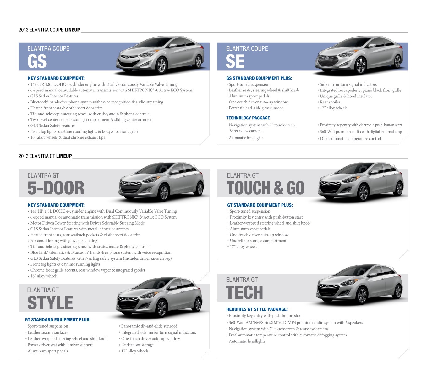 2013 Hyundai Elantra Brochure Page 5